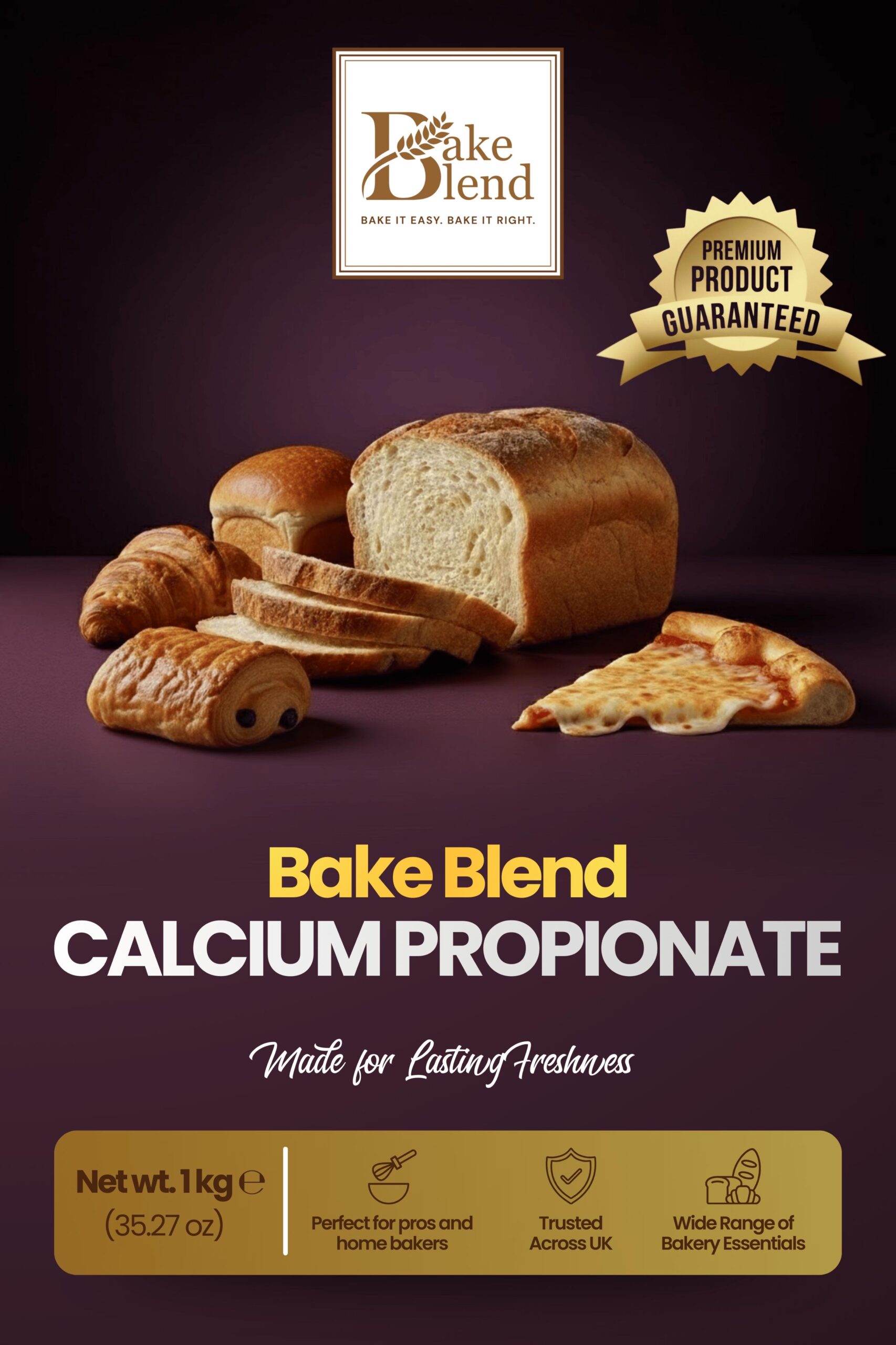 Bake Blend Calcium Propionate 1Kg, 1KG x 6, 12.5Kg